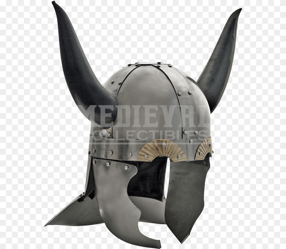 Viking Helmet With Leather Horns Medieval Viking Horned Helmet, Armor, Blade, Dagger, Knife Free Png Download