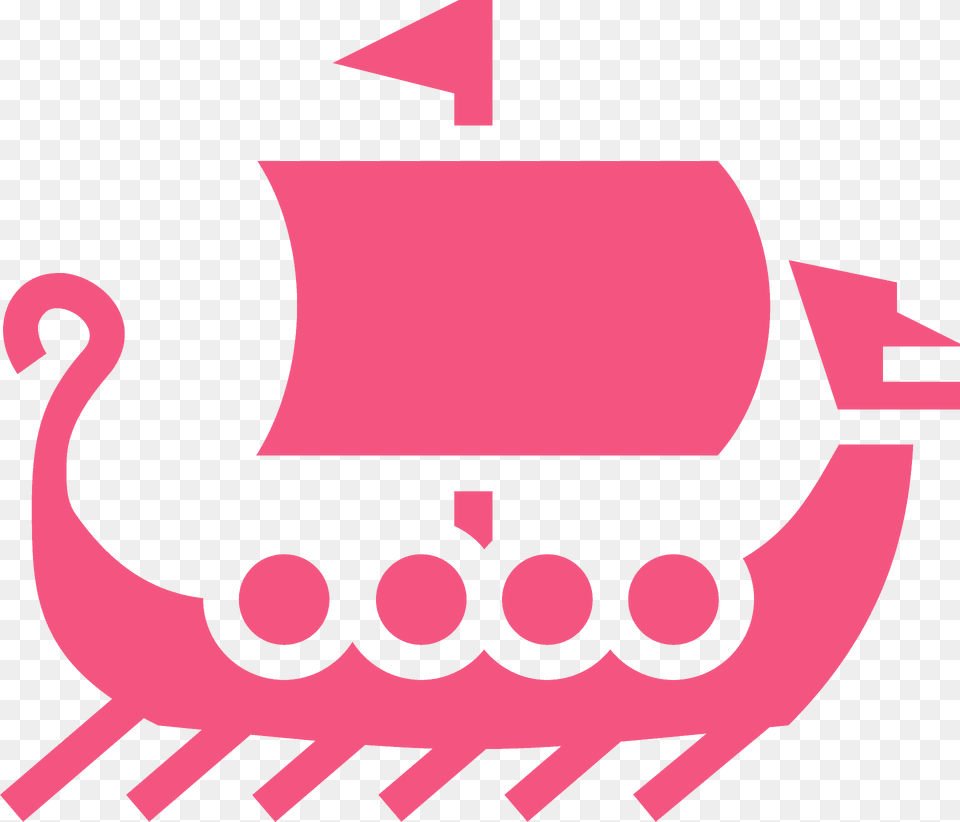 Viking Longship Silhouette, Emblem, Symbol, Logo Free Png