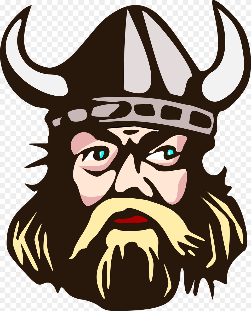 Viking Man Illustration Clipart Viking, Head, Person, Face, Animal Png Image