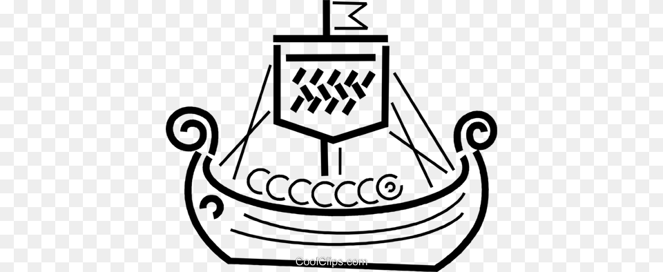 Viking Royalty Vector Clip Art Illustration, Boat, Transportation, Vehicle, Gondola Png Image