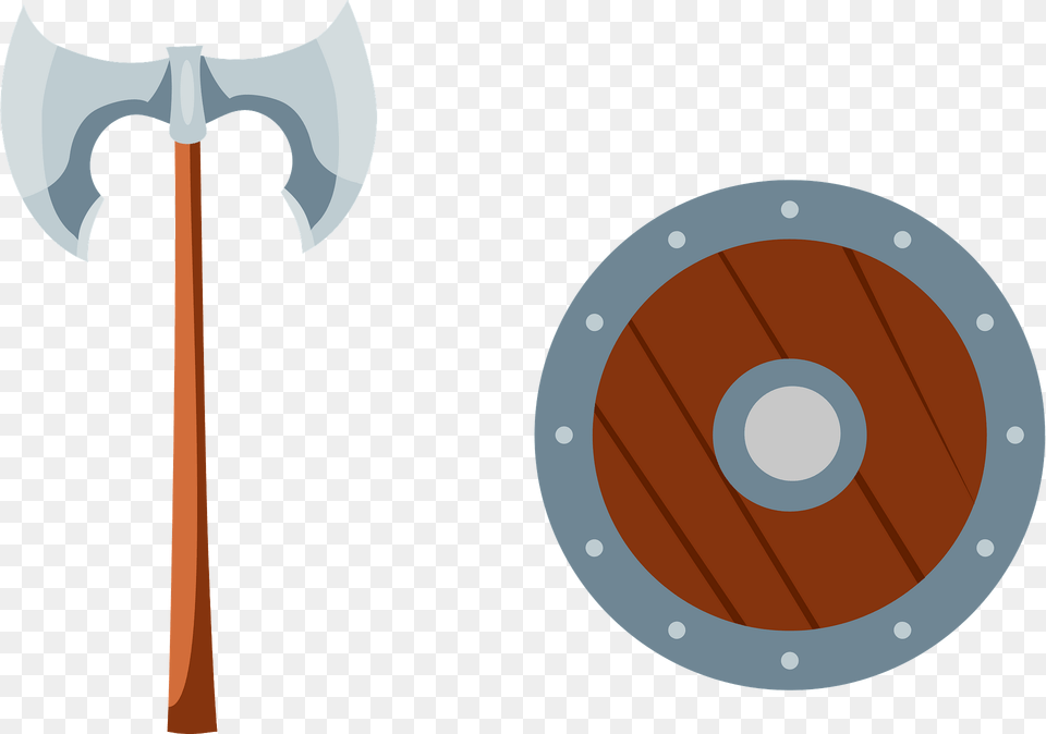 Viking Shield And Axe Clipart, Weapon, Device, Tool, Disk Free Transparent Png