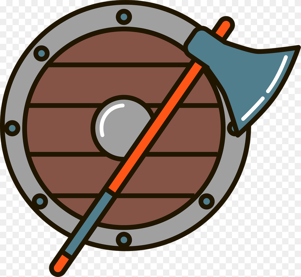 Viking Shield And Axe Clipart, Armor, Weapon Free Png Download