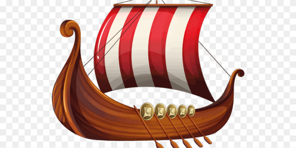 Viking Ship Clipart, Boat, Transportation, Vehicle, Sailboat Png
