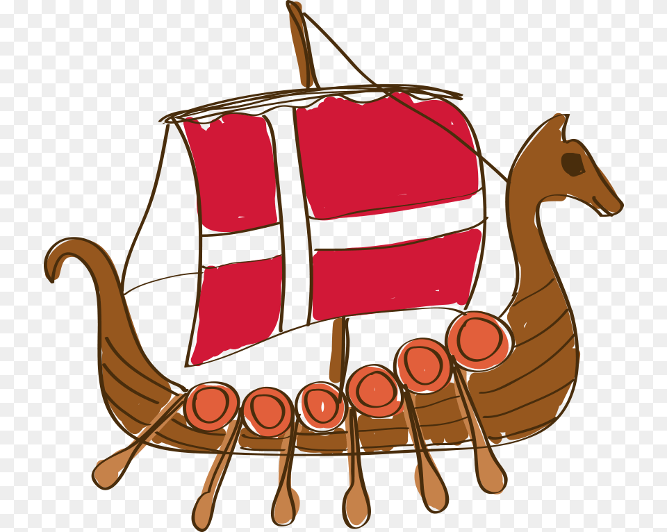 Viking Ship Clipart Denmark Viking Denmark Cartoon, Clothing, Lifejacket, Vest Png Image