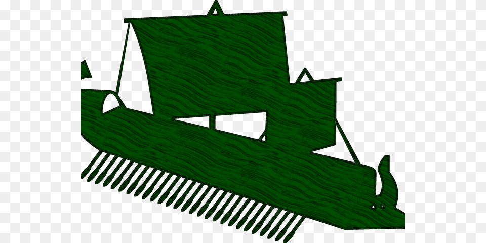 Viking Ship Clipart Shield Boat, Green Png