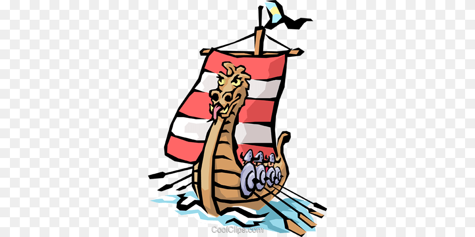 Viking Ship Royalty Vector Clip Art Illustration, Baby, Person, Animal, Bird Free Png Download