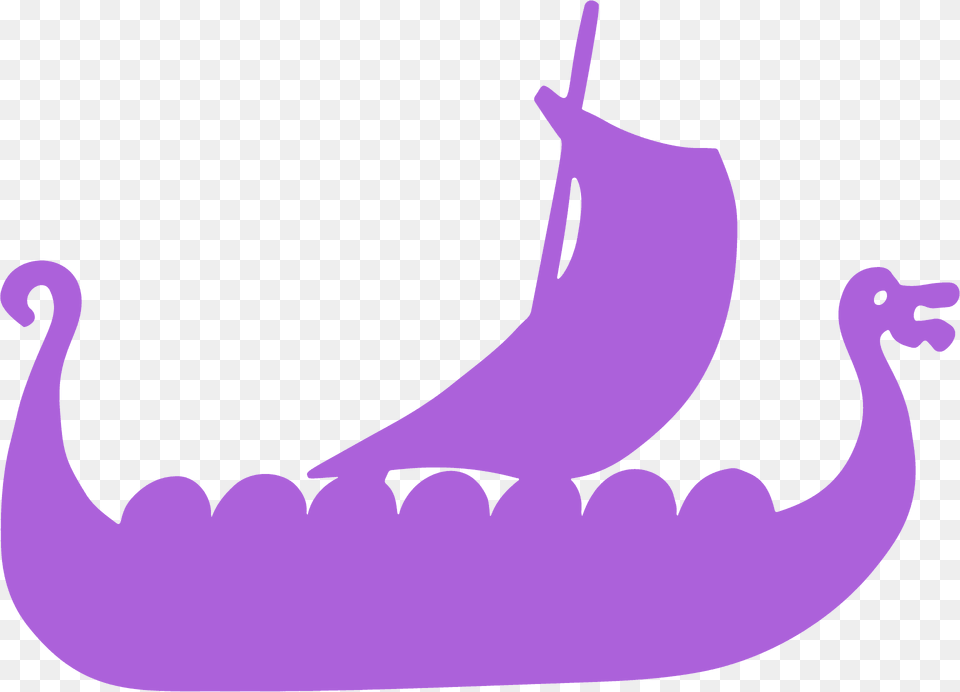 Viking Ship Silhouette, Animal, Fish, Sea Life, Shark Free Png Download