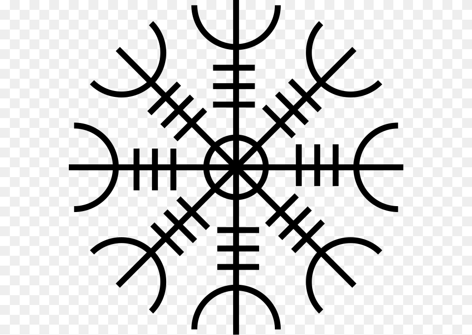 Viking Symbols Tattoo, Gray Png