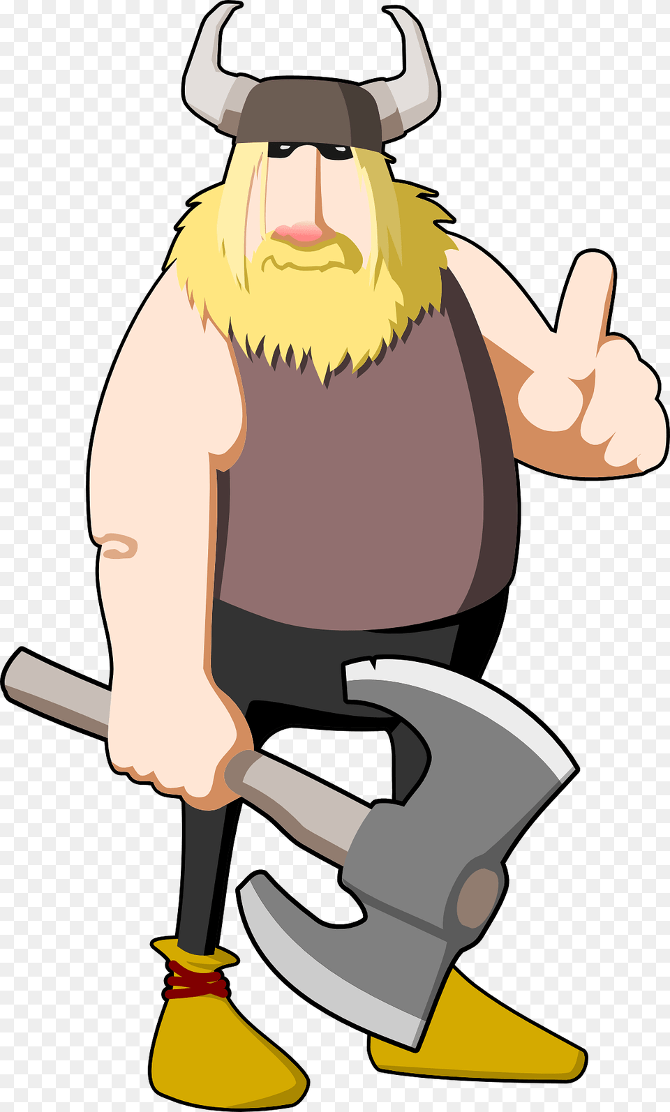 Viking With The Battle Axe Clipart, Baby, Person Png