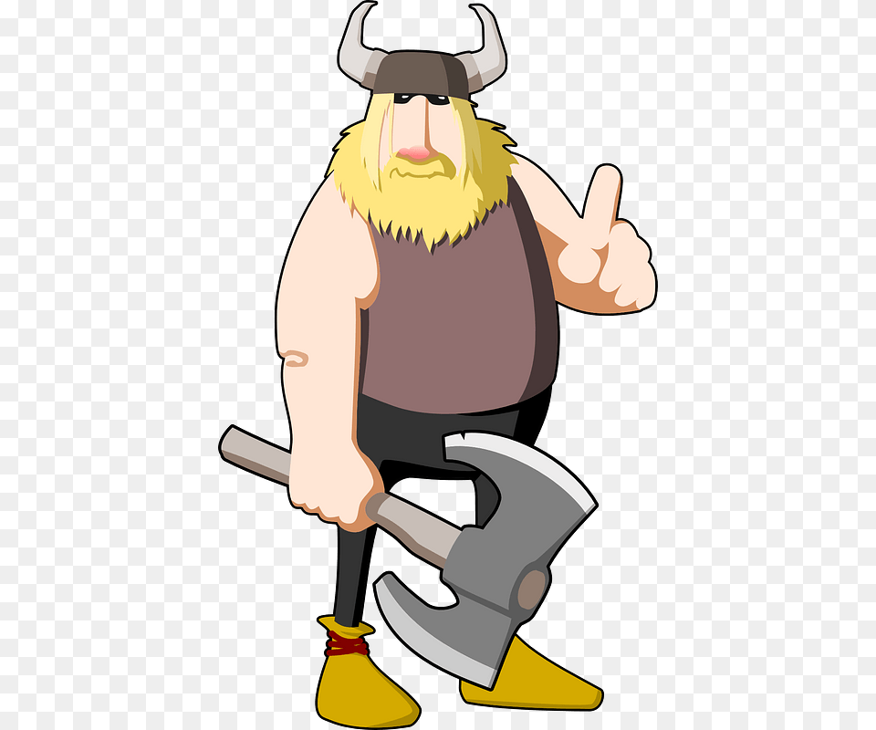 Viking With The Battle Axe Clipart Viking Clipart No Background, Baby, Person Png
