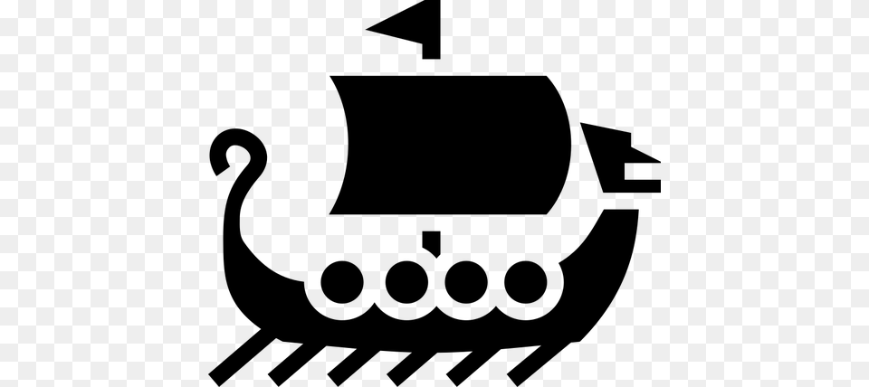 Vikings Boat, Gray Png