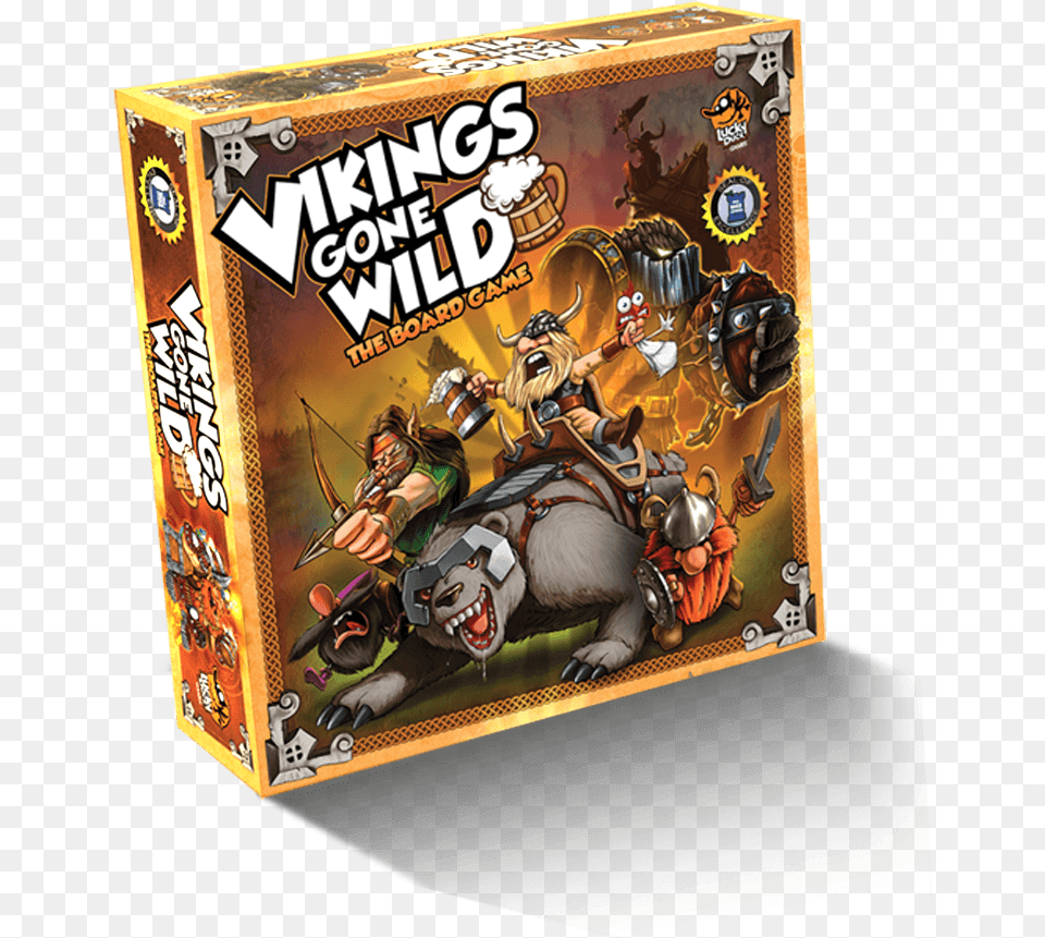 Vikings Gone Wild Board Game, Book, Comics, Publication, Person Free Png Download