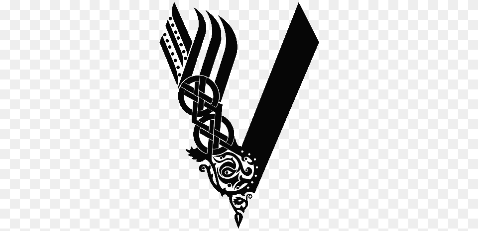 Vikings Logo, Cutlery, Fork, Sword, Weapon Png