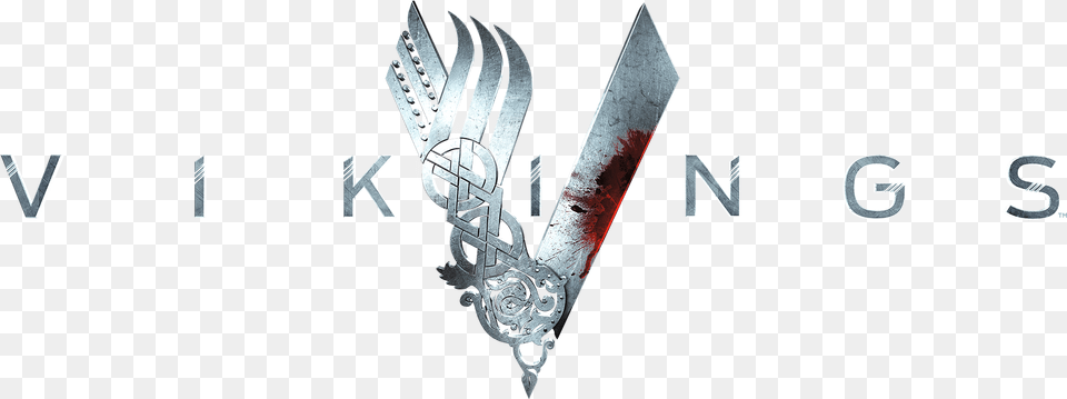 Vikings Logo Vikings Serie Logo, Weapon, Sword, Blade, Dagger Png Image