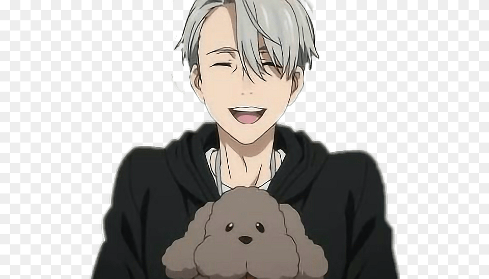 Viktor Nikiforov Viktornikiforov Yurionice Makachin Victor Nikiforov And Makkachin Gif, Adult, Publication, Person, Female Png Image