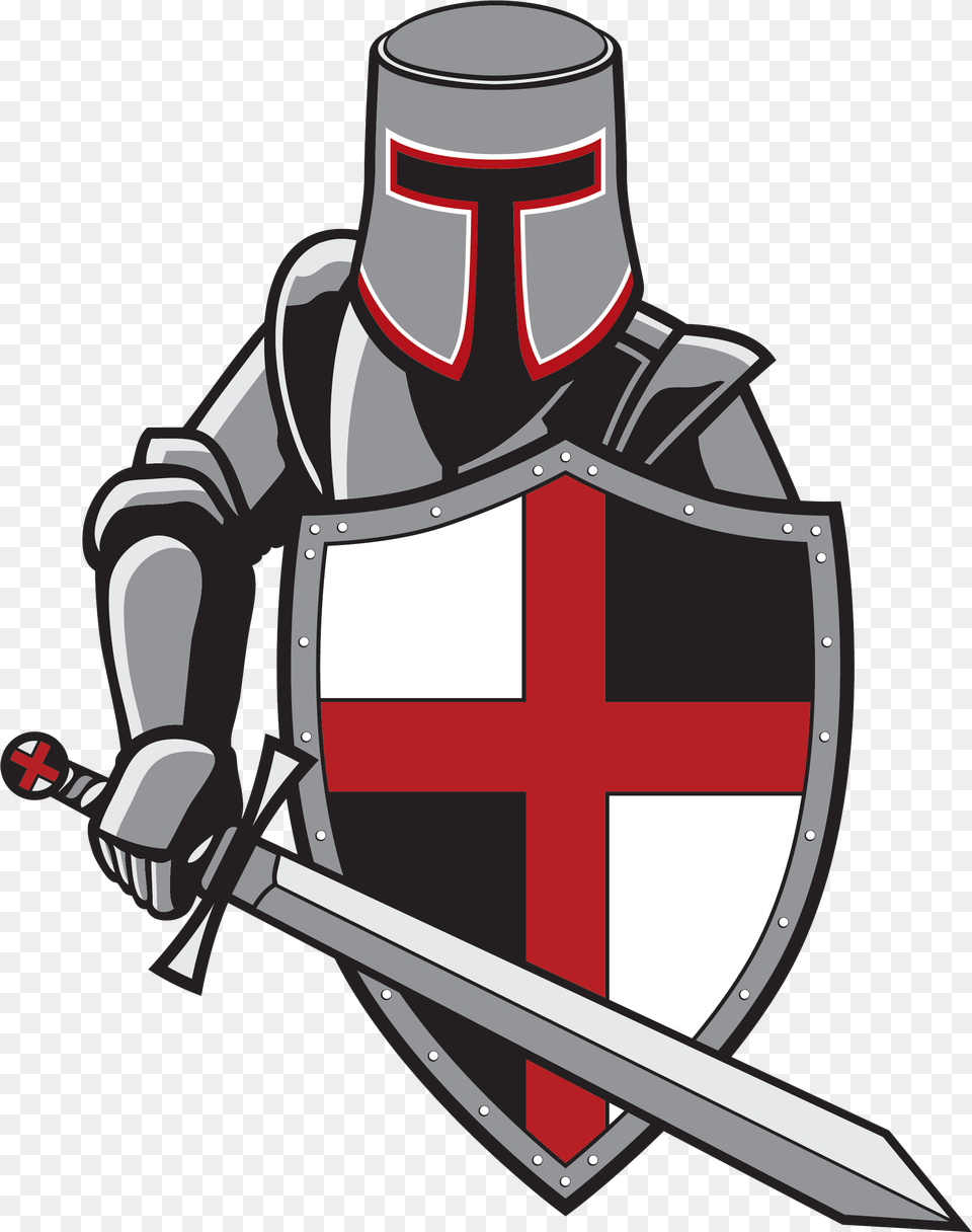 Village Christian Crusaders Village Christian School Crusader, Armor, Shield, Dynamite, Sword Free Transparent Png