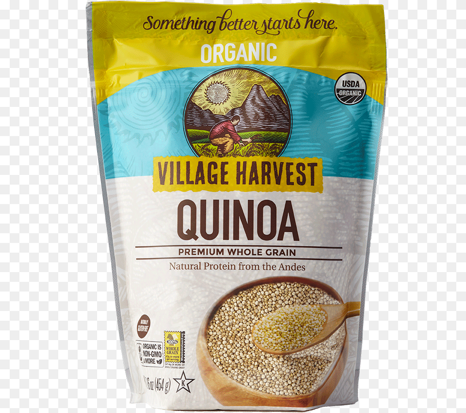 Village Harvest Golden Quinoa Village Harvest Quinoa 16 Oz, Baby, Person, Food, Produce Png