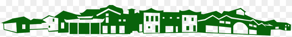 Village Silhouette, Green, Neighborhood, Outdoors, Nature Free Transparent Png