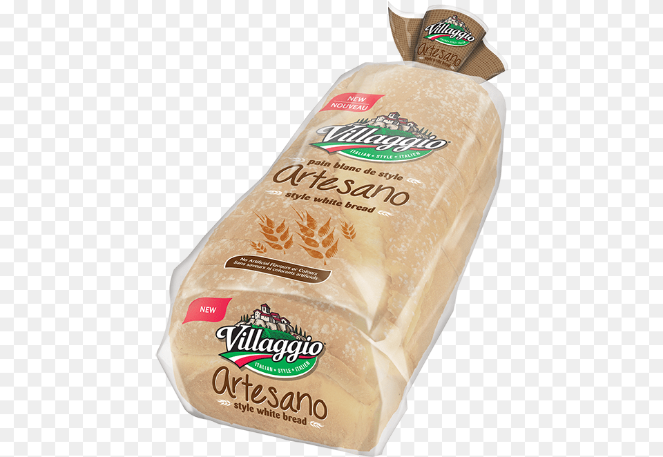 Villaggio Artesano Style White Bread Villaggio Artesano Bread, Food, Bread Loaf, Ketchup Png Image