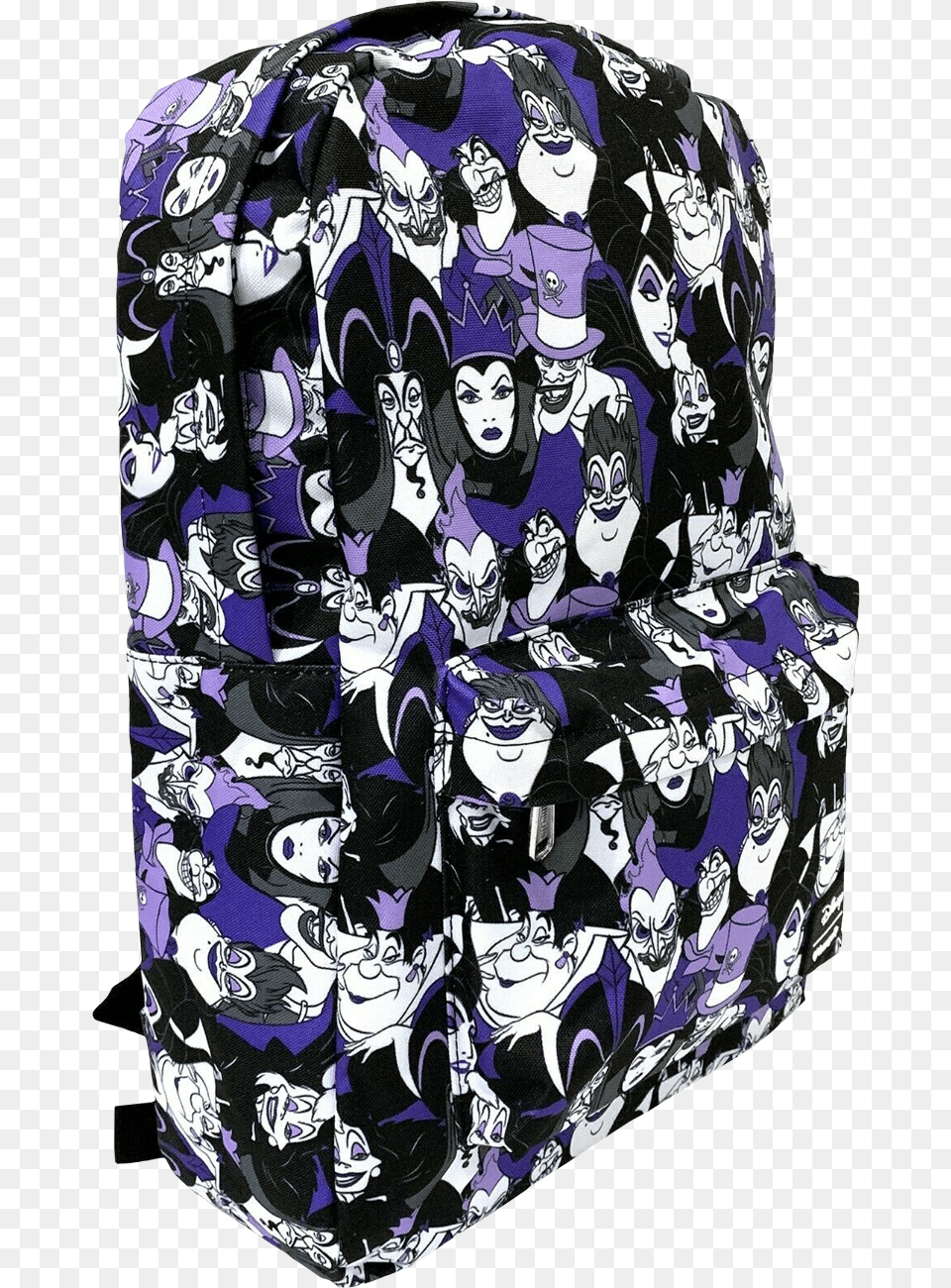 Villains Print 18 Backpack Bean Bag Chair, Furniture, Face, Head, Person Free Png