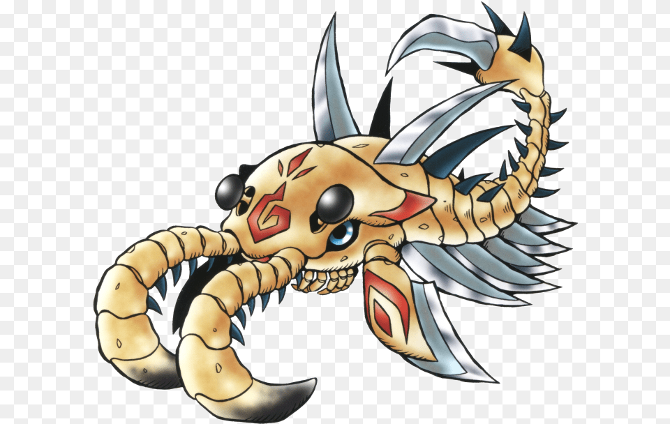 Villains Wiki Digimon Scorpiomon, Animal, Dinosaur, Reptile, Electronics Free Png