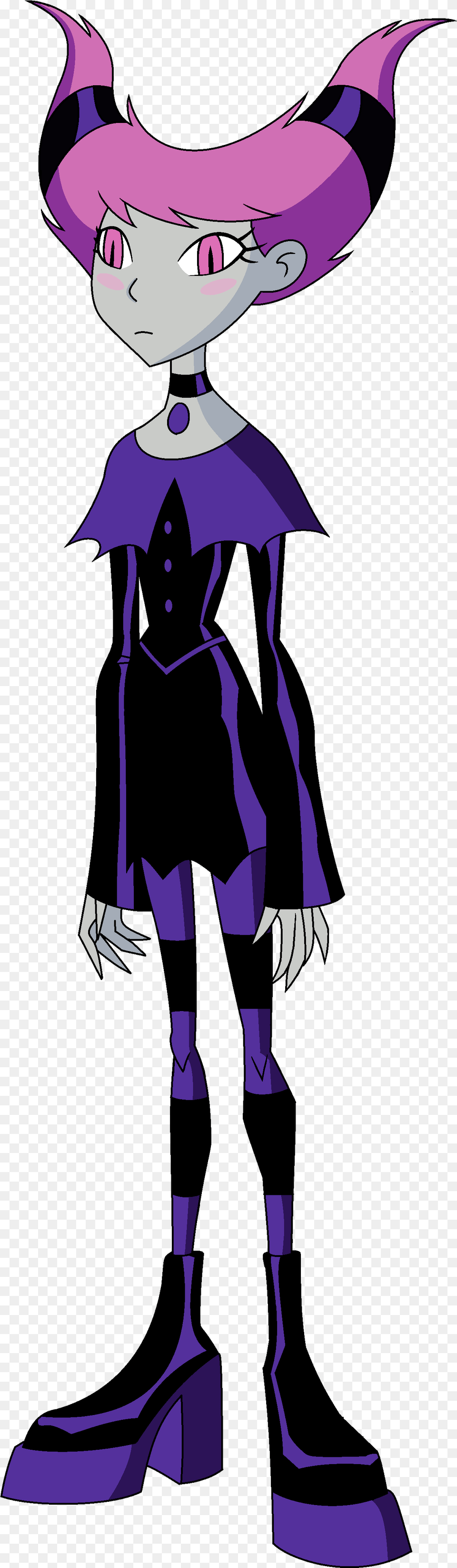 Villains Wiki Jinx Teen Titans, Purple, Person, Face, Head Png Image