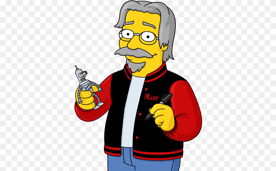 Villains Wiki Matt Groening En Los Simpson, Person, Face, Head, Clothing Free Transparent Png