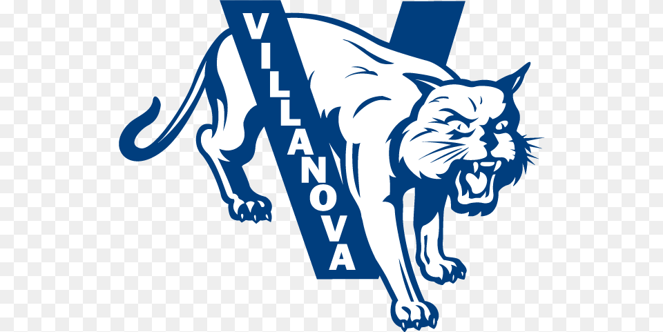 Villanova Basketball Wildcats Pounce Jayhawks Via Ball, Animal, Mammal, Wildlife, Panther Free Png