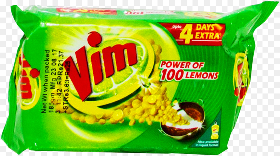 Vim Dishwash Bar Lemon Amp Pudina 2in1 185 Gm Vim Dishwash Bar 125 G, Food, Snack, Ketchup Free Png Download