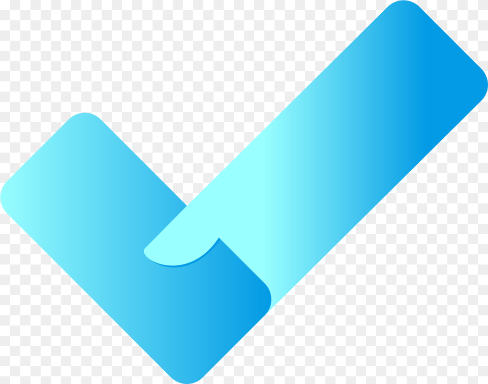 Vimbo Light Blue Check Mark, Text Free Transparent Png