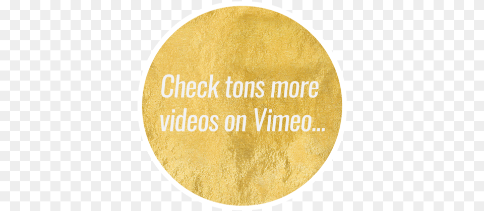 Vimeo, Gold, Powder, Disk Free Png Download