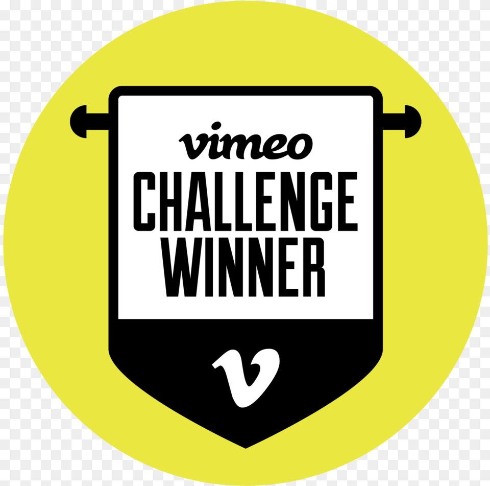Vimeo Challenge Winner 1 Vimeo, Sticker, Symbol, Sign, Disk Free Png