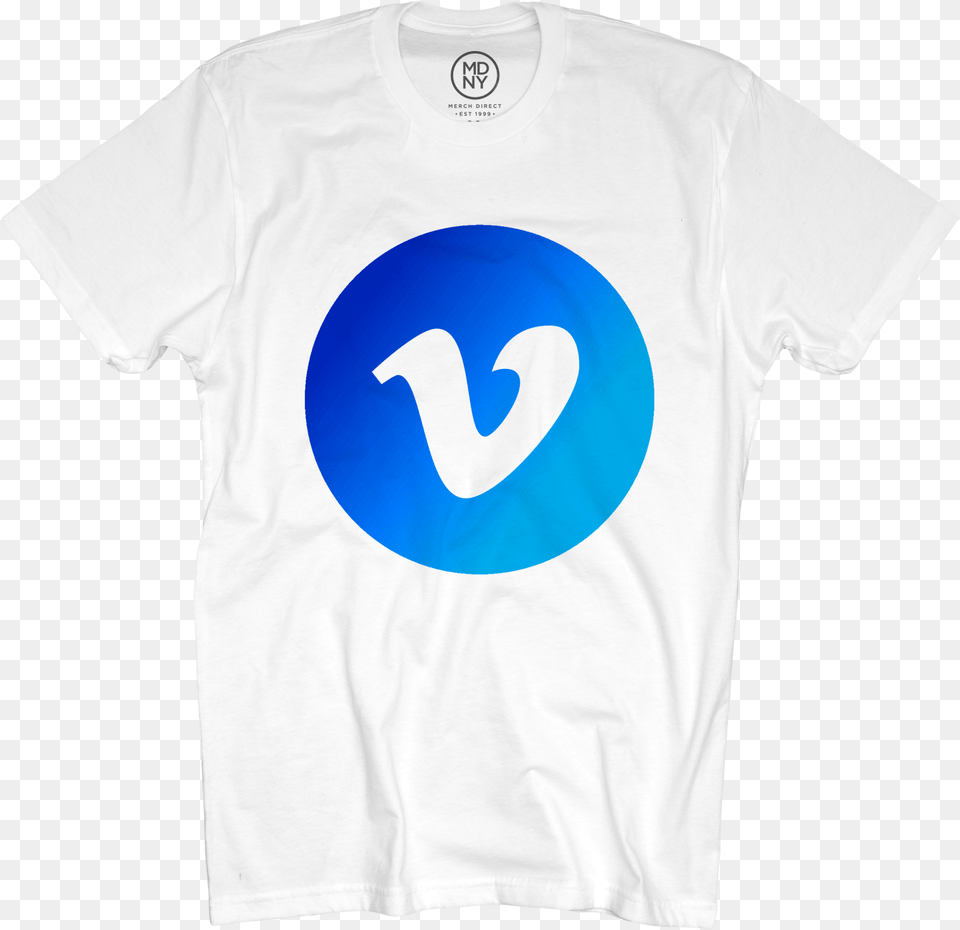 Vimeo Goods Logo With A Blue V, Clothing, T-shirt, Shirt, Symbol Free Png