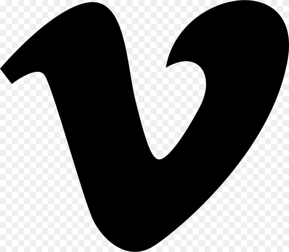 Vimeo Logo Letter V Icon Transparent, Stencil Free Png Download