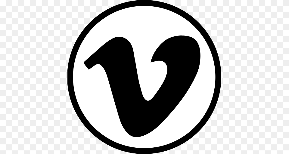 Vimeo V Logo Vimeo Logo Gateway Christian Centre, Stencil, Disk, Symbol Free Png Download