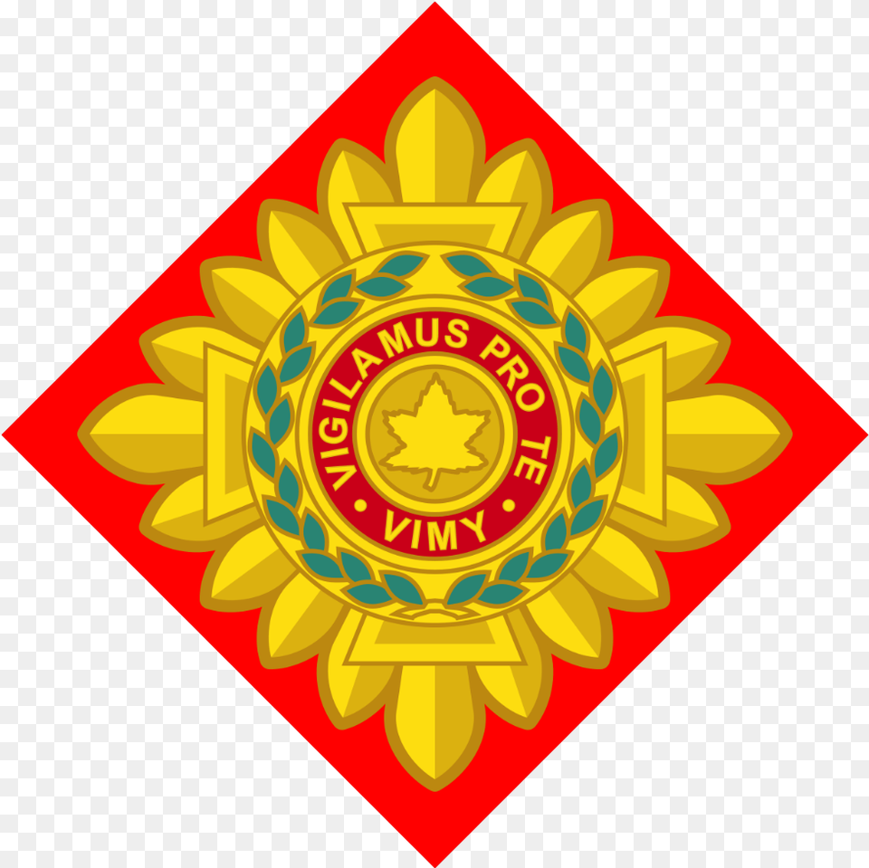 Vimy Star Officer Rank Army Red Vimy Star, Badge, Logo, Symbol, Emblem Free Transparent Png