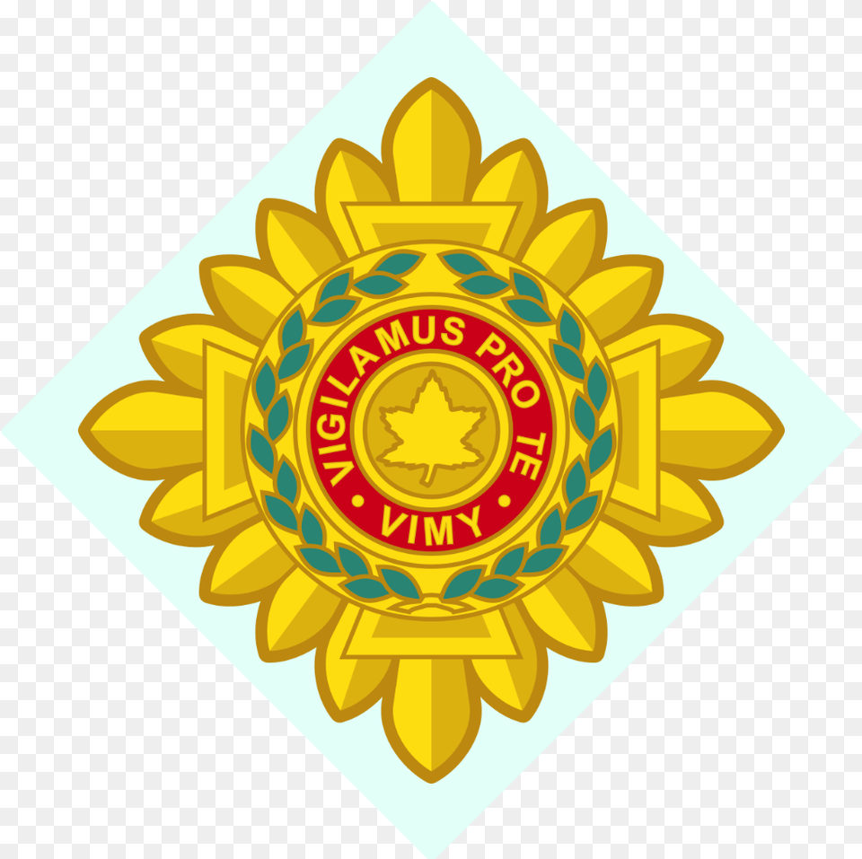 Vimy Star Officer Rank Army Silver Pip Rank, Badge, Logo, Symbol, Emblem Png Image