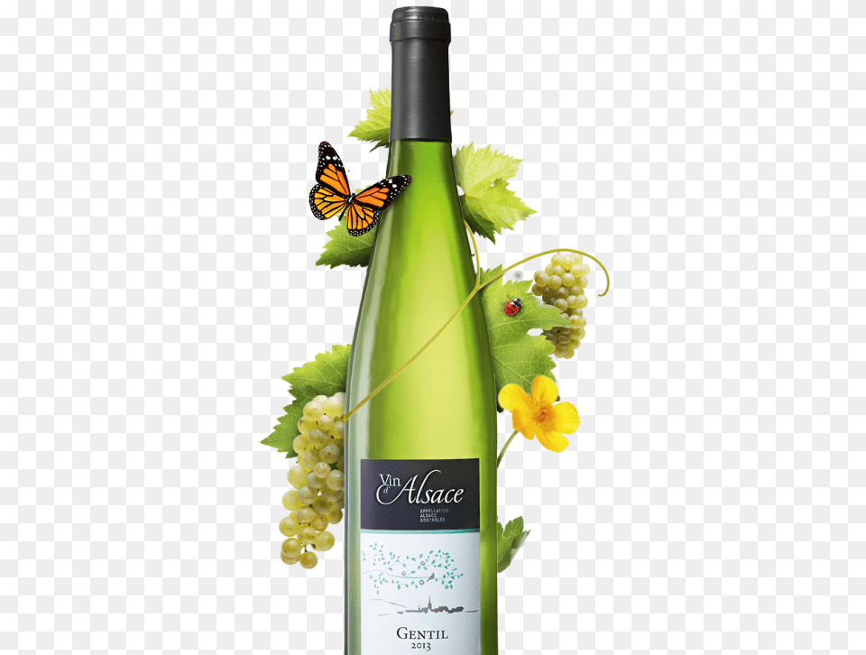 Vin D Alsace Gentil, Bottle, Alcohol, Wine, Liquor Free Png