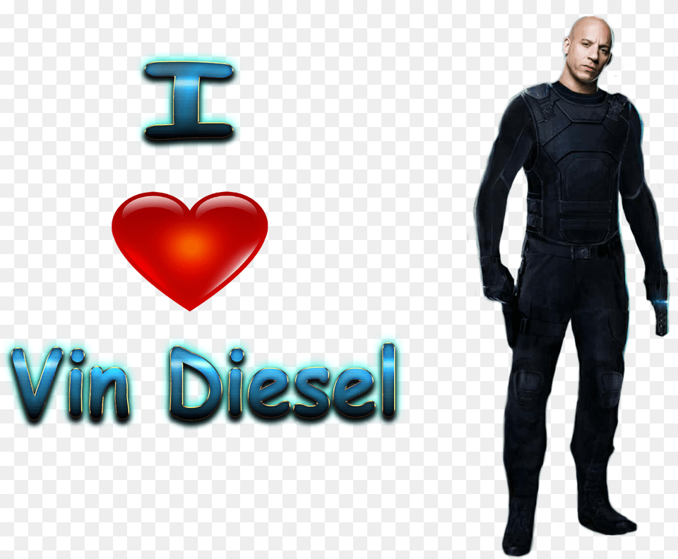 Vin Diesel Images Heart, Sleeve, Clothing, Long Sleeve, Person Free Png Download
