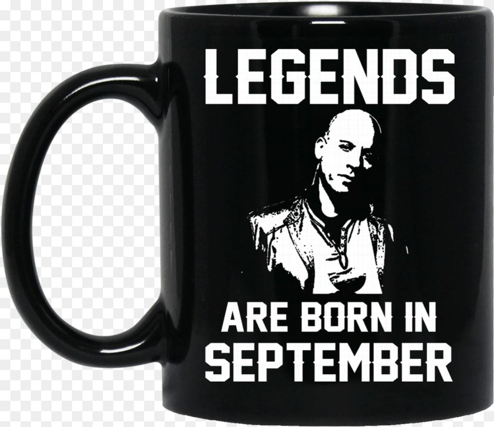 Vin Diesel Mug Legends Are Born In September Coffee Jason Statham Born November, Adult, Man, Male, Person Free Transparent Png
