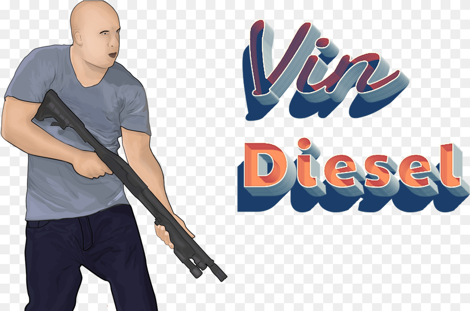 Vin Diesel Pics Broomball, Weapon, Rifle, Firearm, Gun Free Png Download