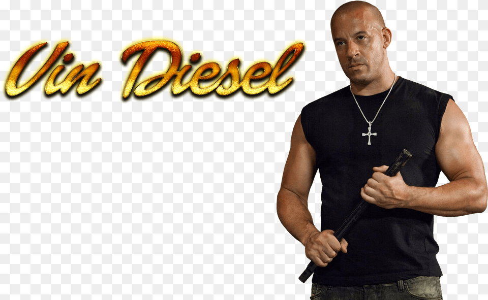 Vin Diesel Transparent Background Vin Diesel Fast And Furious, T-shirt, Baton, Stick, Clothing Png