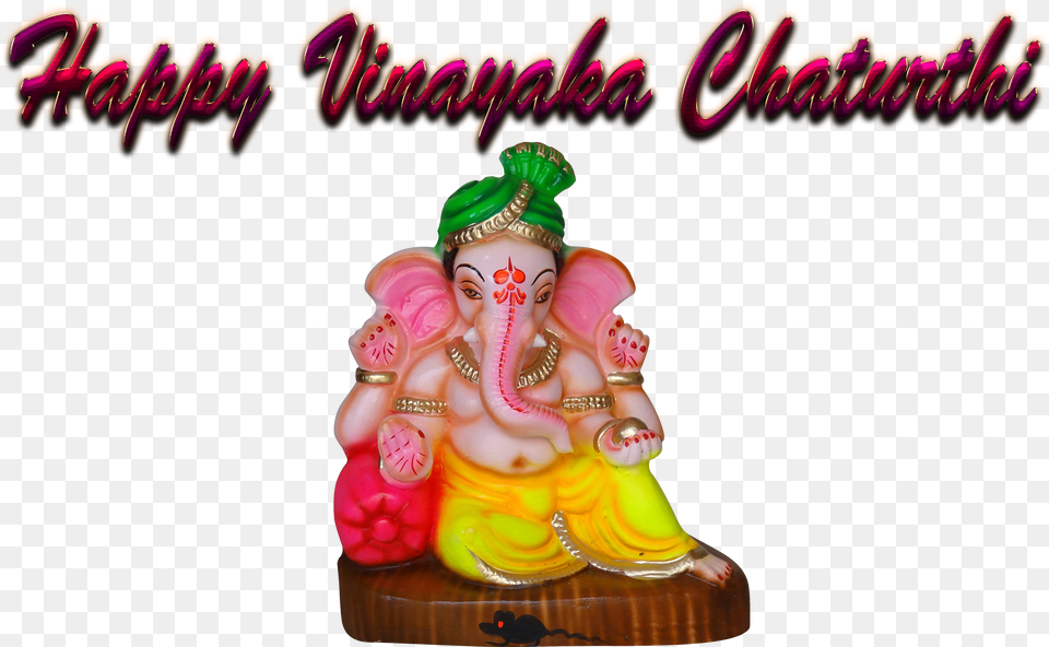 Vinayaka Chaturthi Free Cartoon, Figurine, Baby, Person, Art Png Image