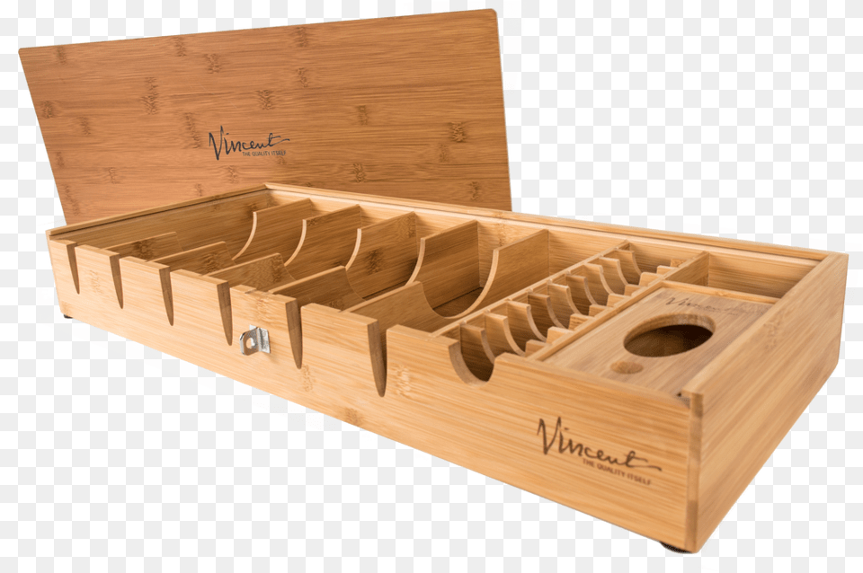 Vincent Bamboo Counter Top Tray Updated Edition Vincent Bamboo Countertop Tray, Drawer, Furniture, Plywood, Wood Free Png