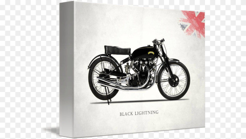 Vincent Black Lightning By Mark Rogan Chopper, Machine, Spoke, Motorcycle, Transportation Free Transparent Png