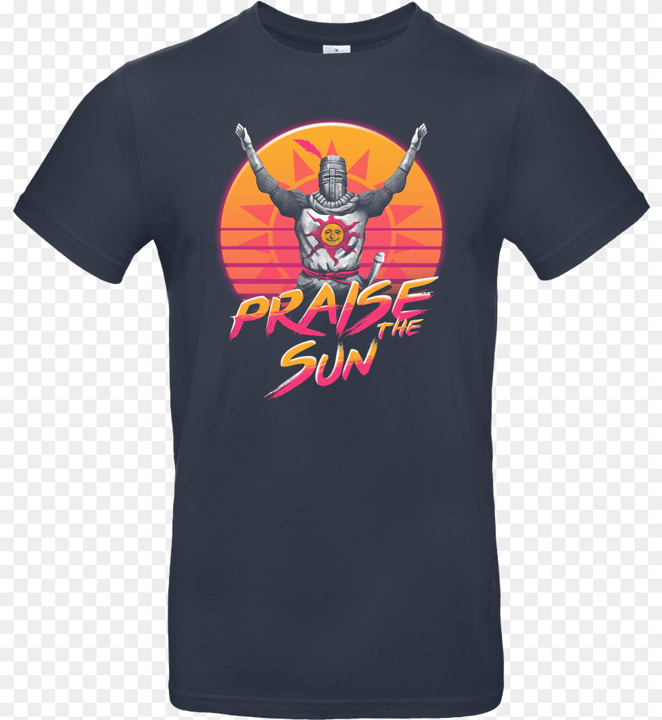 Vincent Trinidad Praise The Sun 80s T Shirt Bampc Exact, Clothing, T-shirt, Adult, Male Free Png