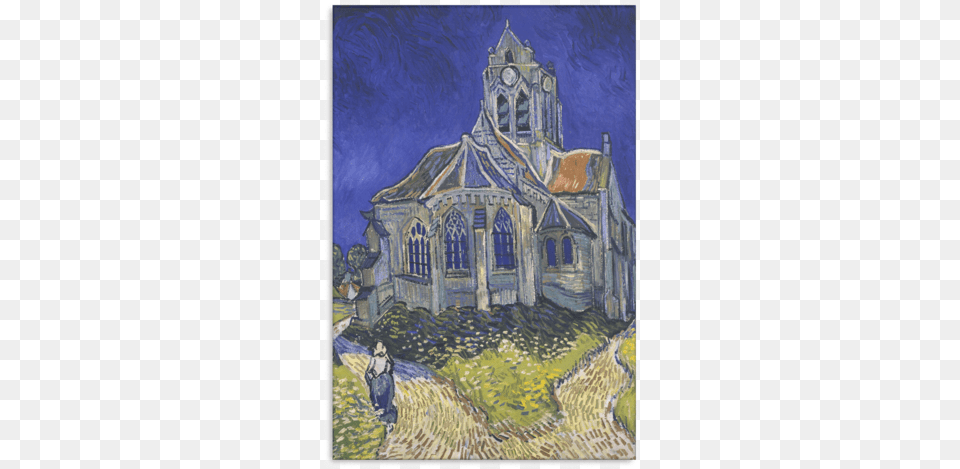 Vincent Van Gogh Church At Auvers, Art, Painting, Architecture, Building Free Png Download