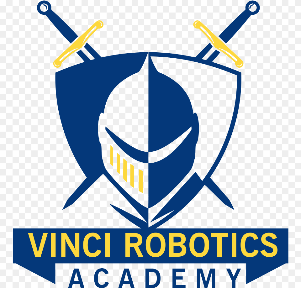 Vinci Robotics Academy Logo Knight, Armor, Shield, Animal, Fish Free Transparent Png
