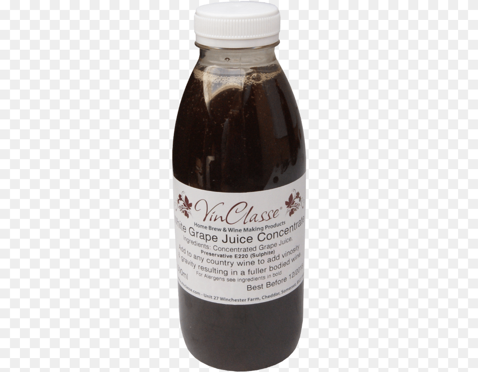 Vinclasse White Grape Juice Concentrate Glass Bottle, Food, Seasoning, Syrup, Shaker Png Image