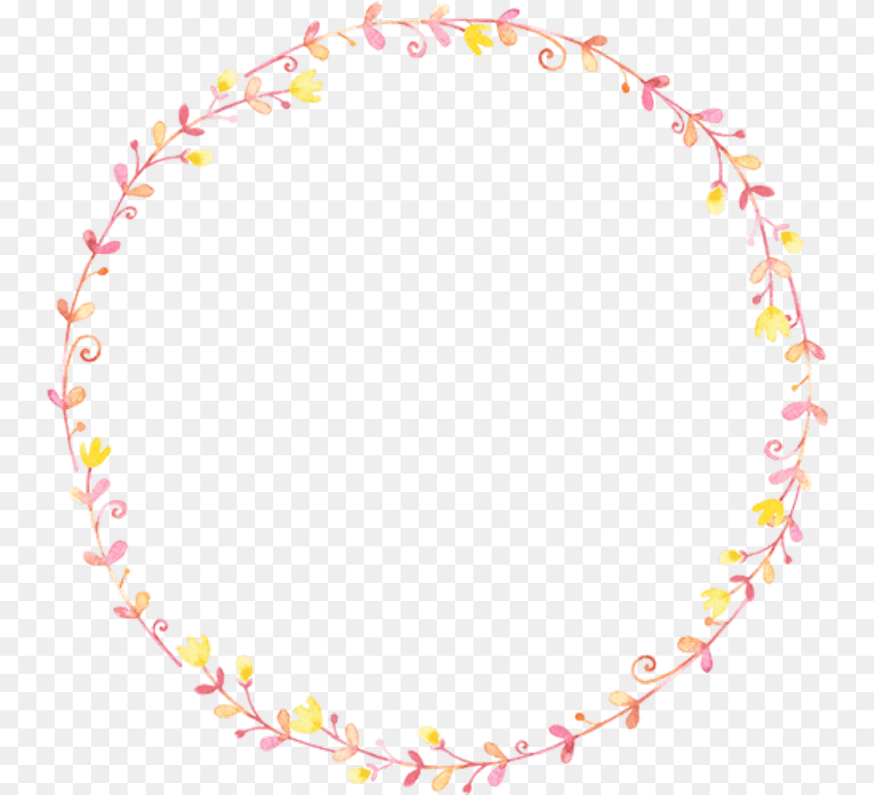 Vine Border Pink Round Border, Accessories, Jewelry, Necklace, Oval Free Transparent Png